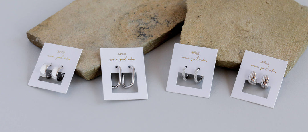 Earrings-Silver Hoop Wide