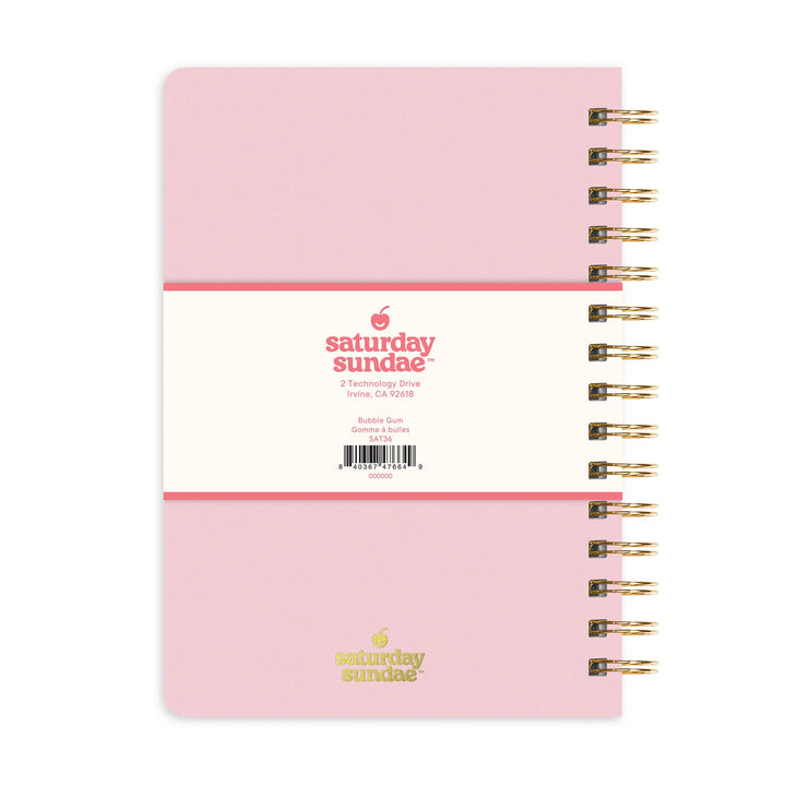 Spiral Notebook-Bubble Gum A5 Mini Sprinkles