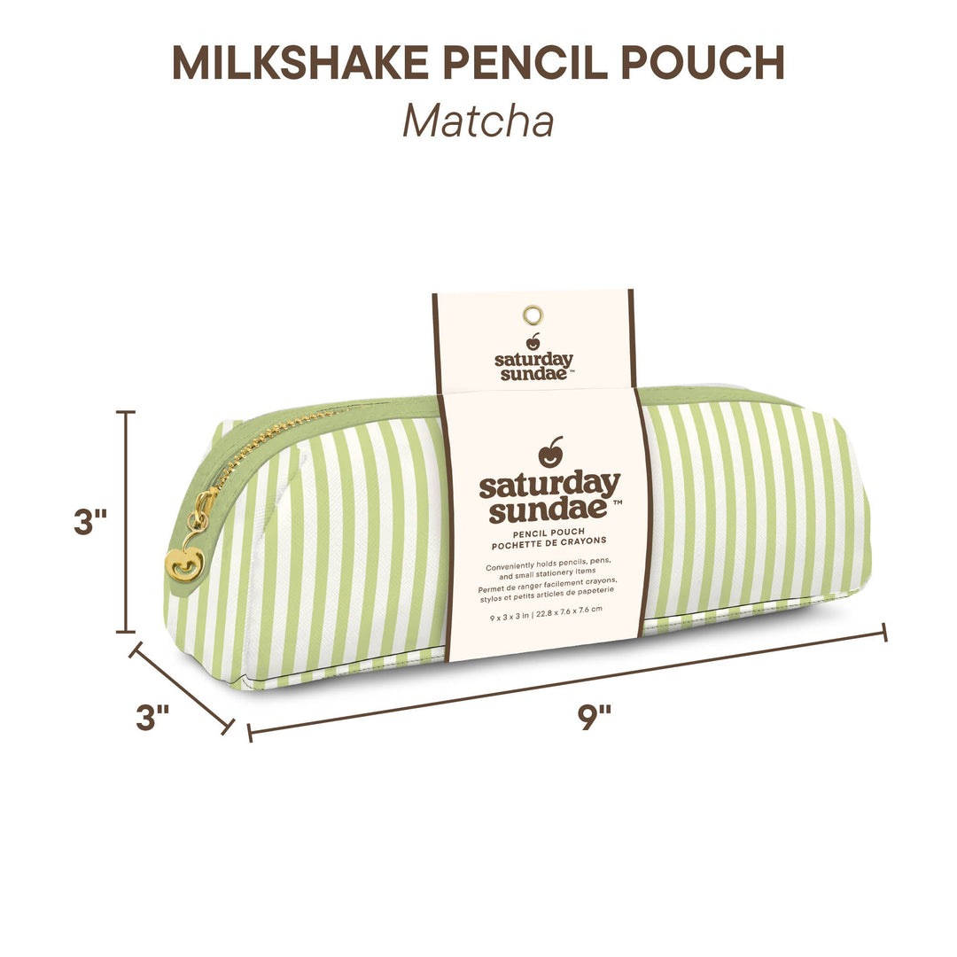 Pencil Pouch-Matcha Milkshake