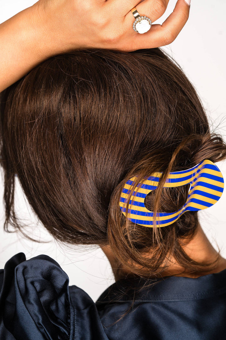 Color Block Banana Clip