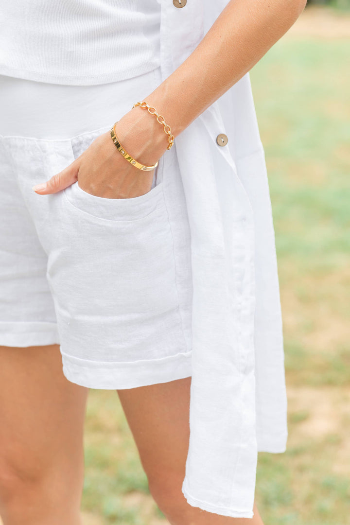 Cuff Bracelet-Gold Perfectly Accented Pave