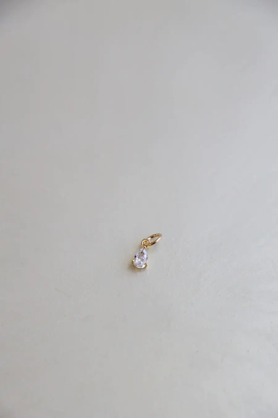 Charm-Birthstone Teardrop