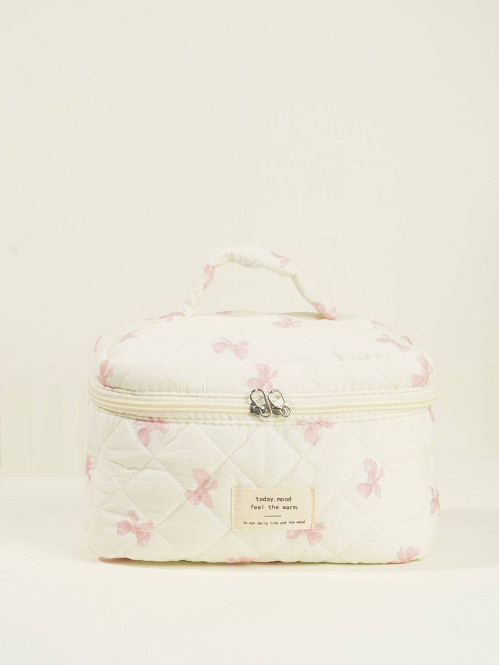 Butterfly Floral Print Puffer Make Up Bag DPB0106