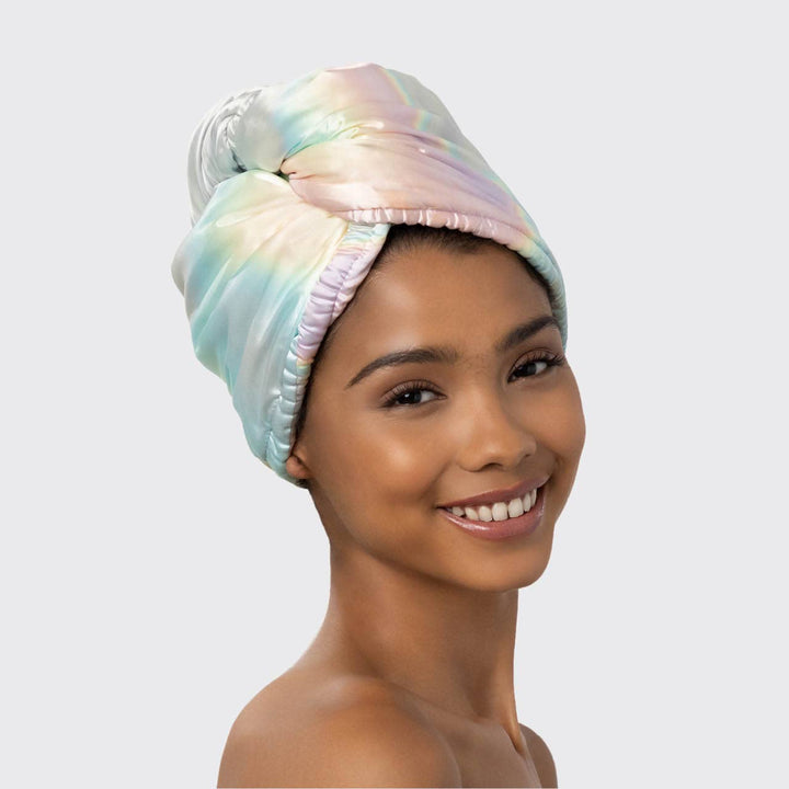 Satin Wrapped Hair Towel
