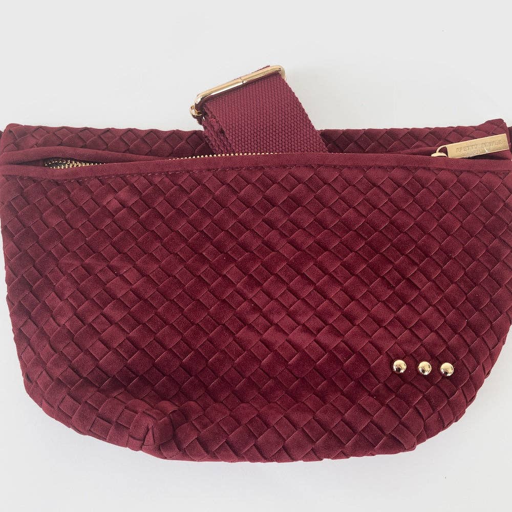 Westlyn Woven Bum Bag-Suede