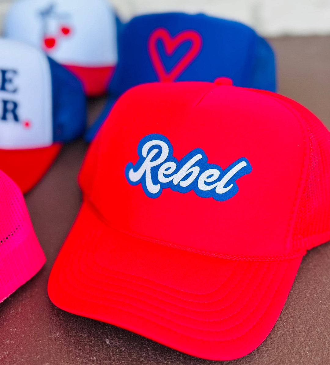 Trucker Hat-Rebel: Red
