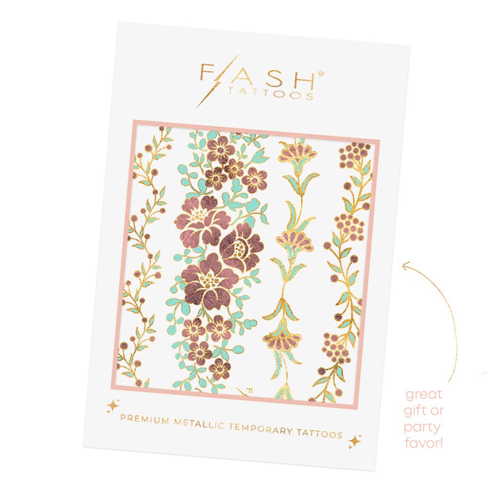 CAMILLE metallic temporary tattoo pack