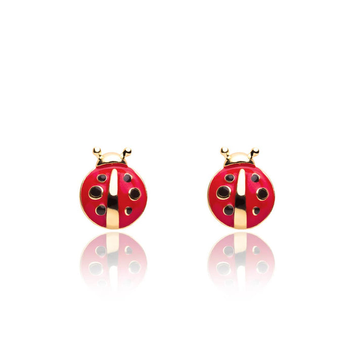 Stud Earrings-Little Ladybug
