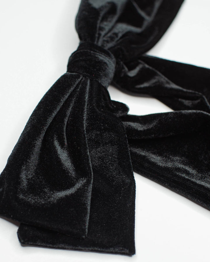 Big Velvet Bow: Black