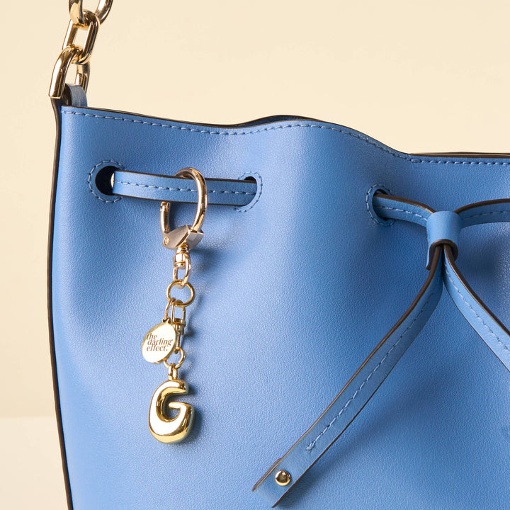 Bubble Letter Keychain Bag Charm-G