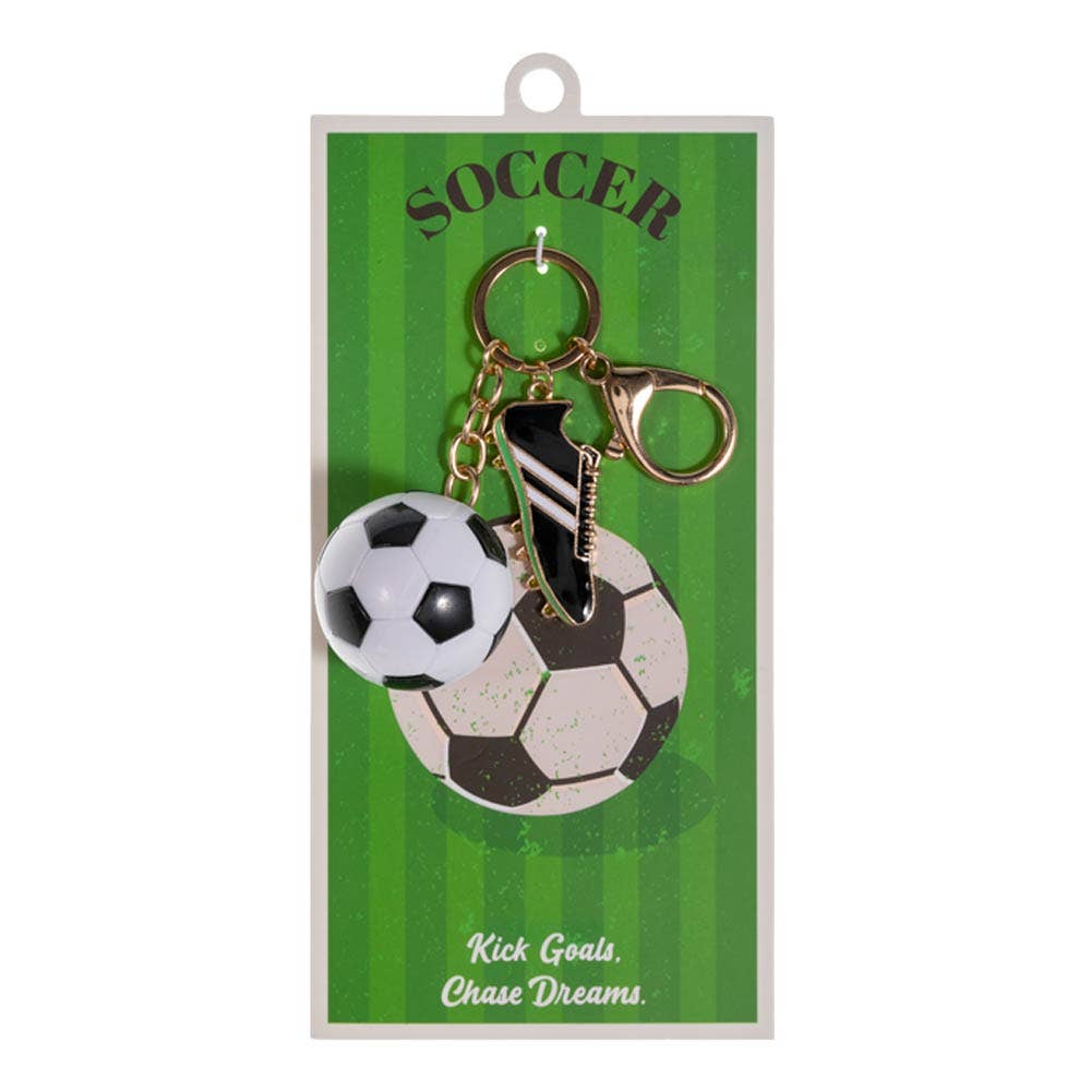 Keychain Bag Charm-Soccer Ball Shoes Charm