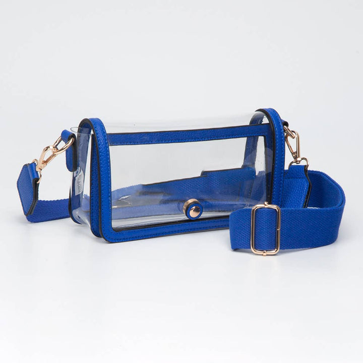 Flap Crossbody Bag-Transparent Rectangle