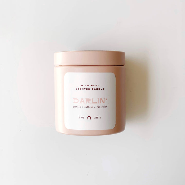 Darlin' Candle, Western Candle, Pink Candle, Coastal Cowgirl