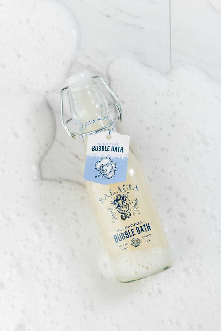 Bubble Bath-Seersucker-Sandalwood + Cotton 9oz