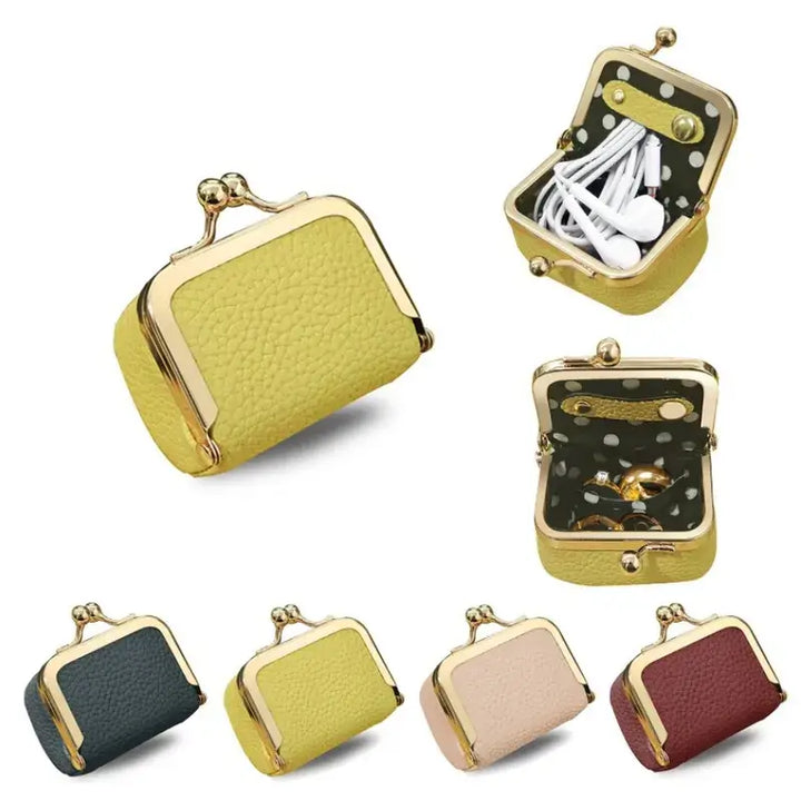 Mini Jewelry or Coin Purse Genuine Leather Many Colors