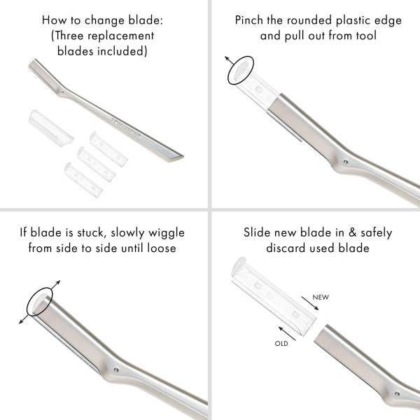 Retail-Metal Facial Razor