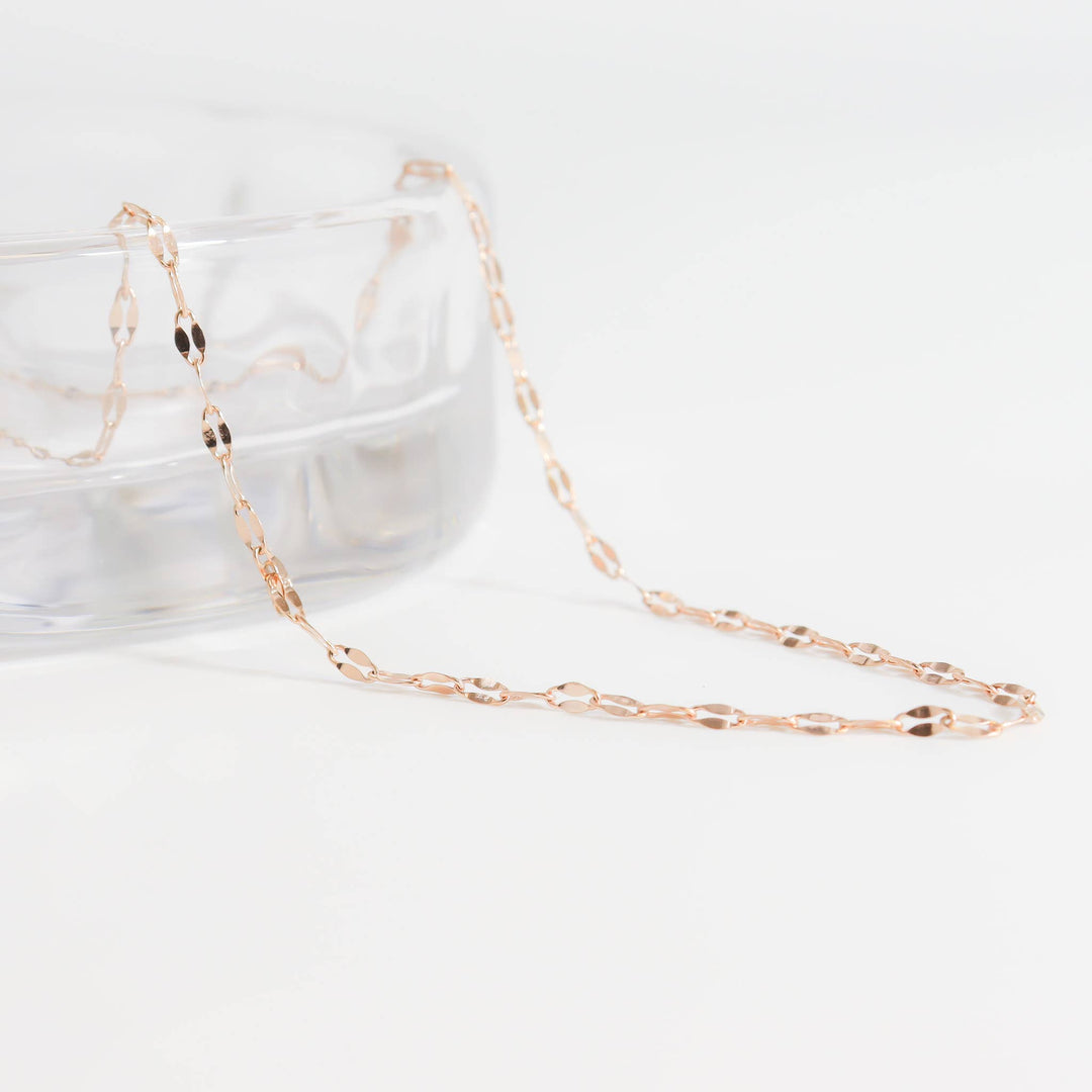 Stainless Steel Lip Chain Necklace