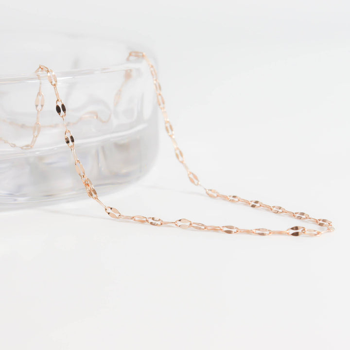 Stainless Steel Lip Chain Necklace