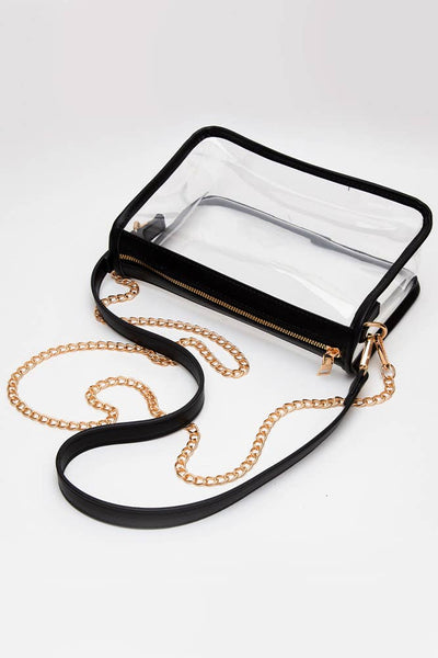 Clear Rectangle Stadium Concert Crossbody Bag