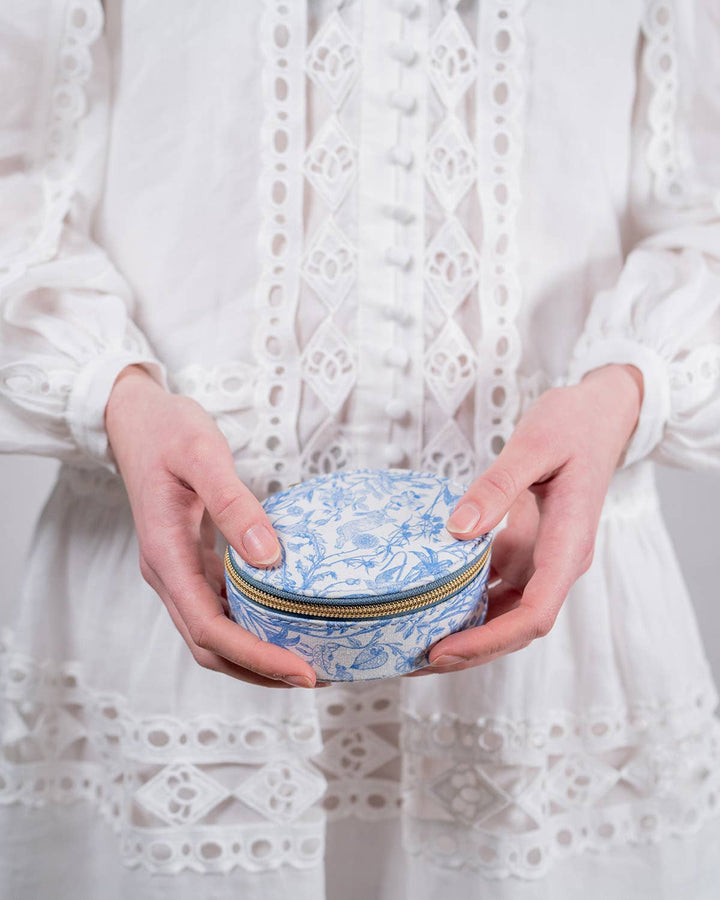 Bunny Blues Blue Oval Jewelry Box