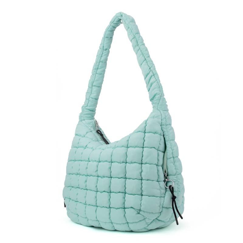 The Ashton | Puffer Hobo Tote | 10 Colors