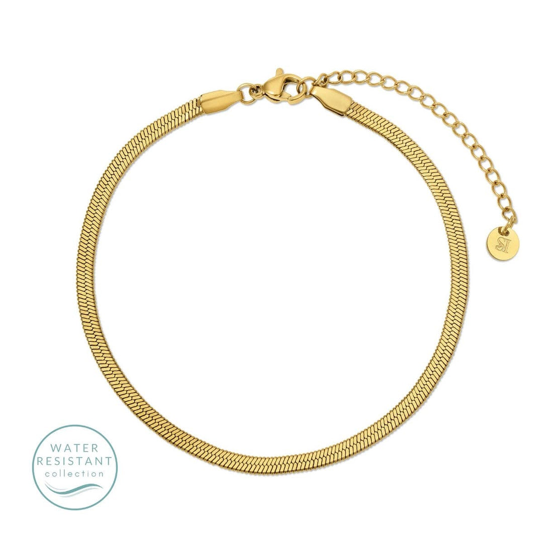 Anklet-Water Resistant Snake Chain