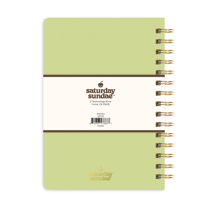 Spiral Notebook-Matcha A5 Mini Sprinkles