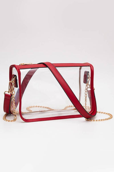 Clear Rectangle Stadium Concert Crossbody Bag