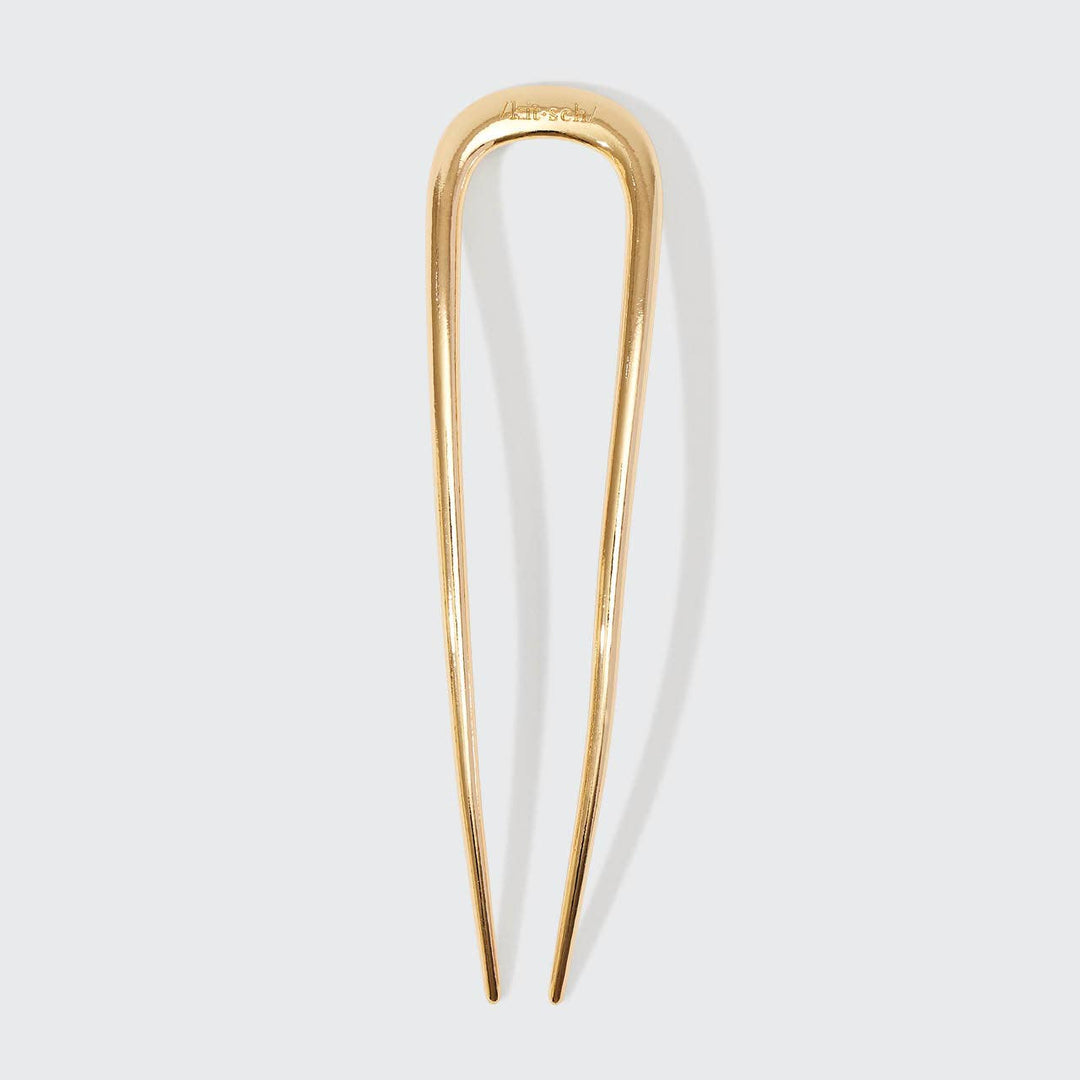 Metal French Hair Pin-Gold