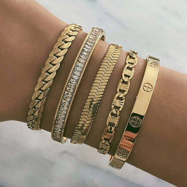 Bracelet-Slick Herringbone Chain