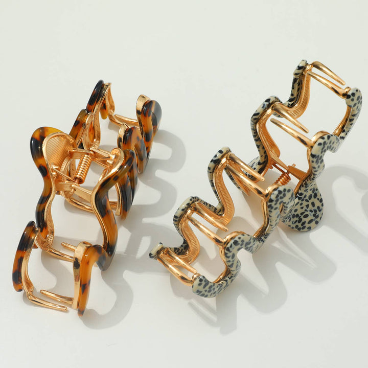 Willow | Large Squiggle Metal Claw Clip