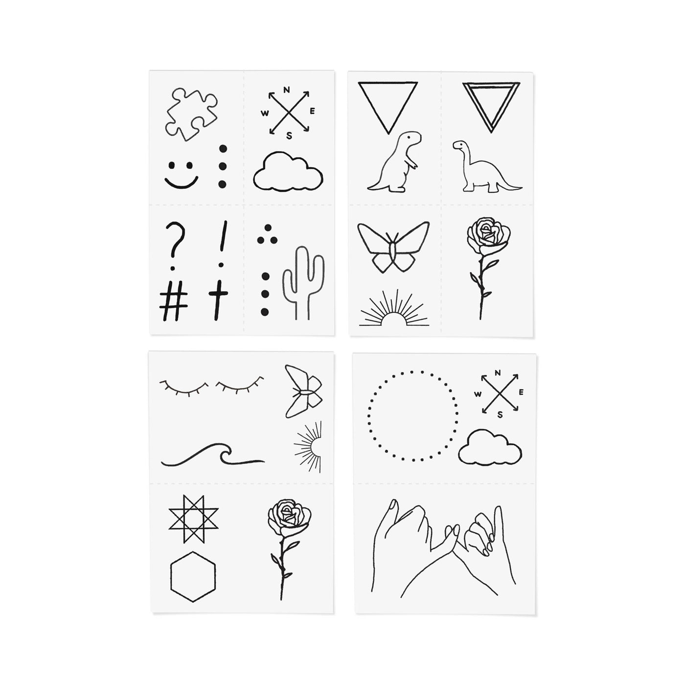 Barely There Temporary Tattoo Pack