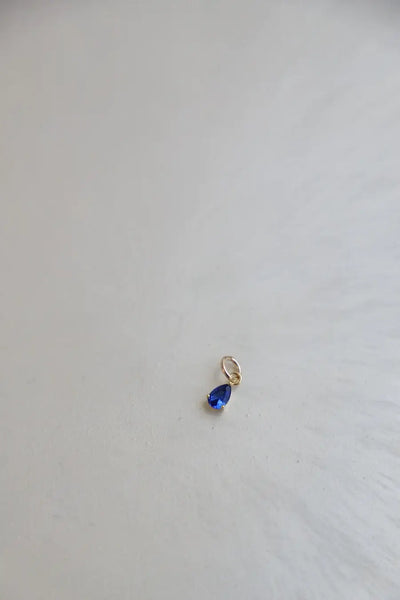 Charm-Birthstone Teardrop