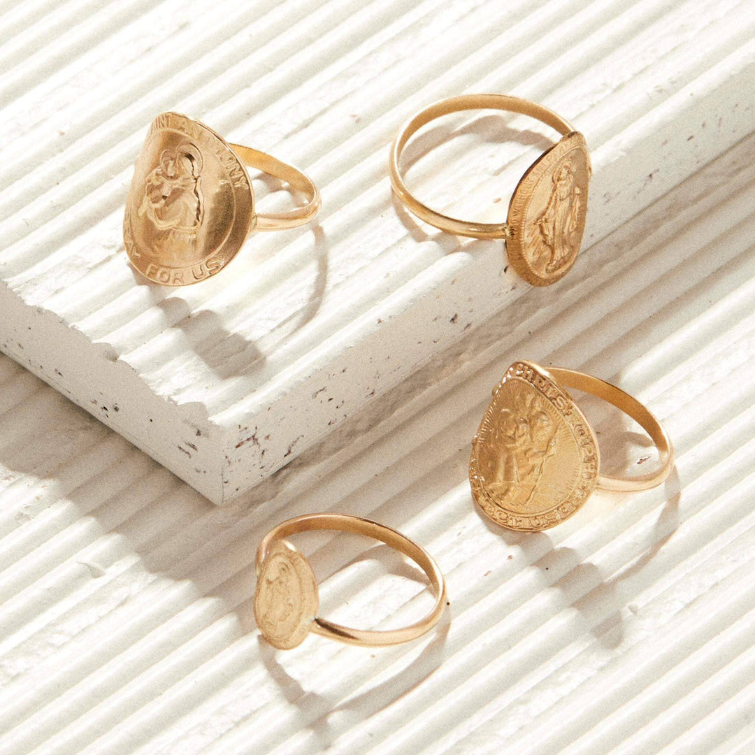Ring-Gold Saint Anthony
