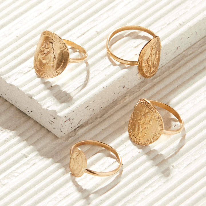 Ring-Gold Saint Anthony