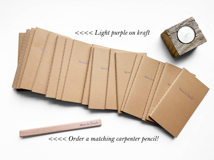 Custom Text Foil Embossed Mini Notebook: Burgundy / Gold shimmer