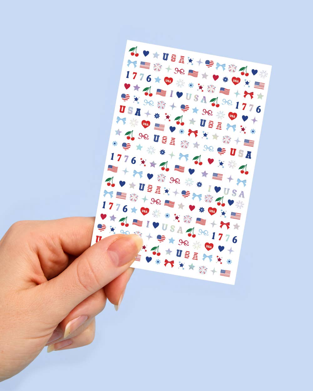 Nail Stickers-America 250 | patriotic nails, usa party
