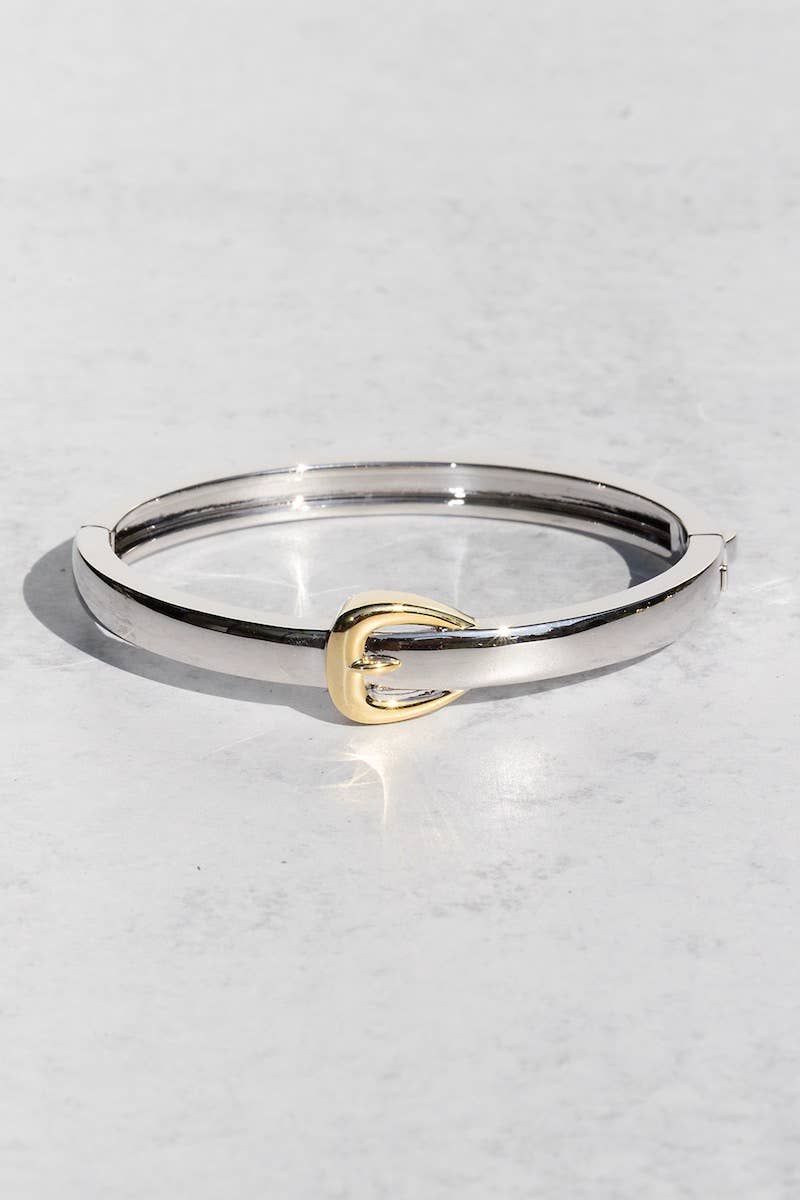 Bangle-Hipster Belt Duo Yellow Gold/Sterling Silver