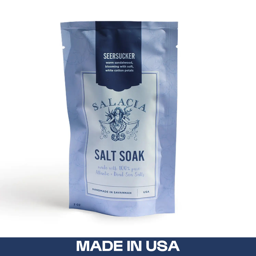 Salt Soak-Seersucker: Sandalwood & Cotton 3oz
