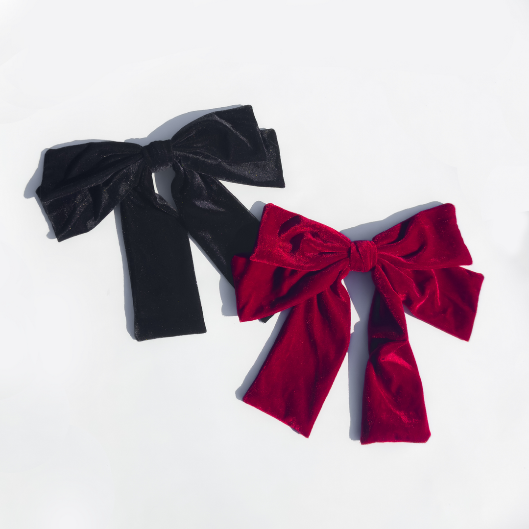 Big Velvet Bow: Black