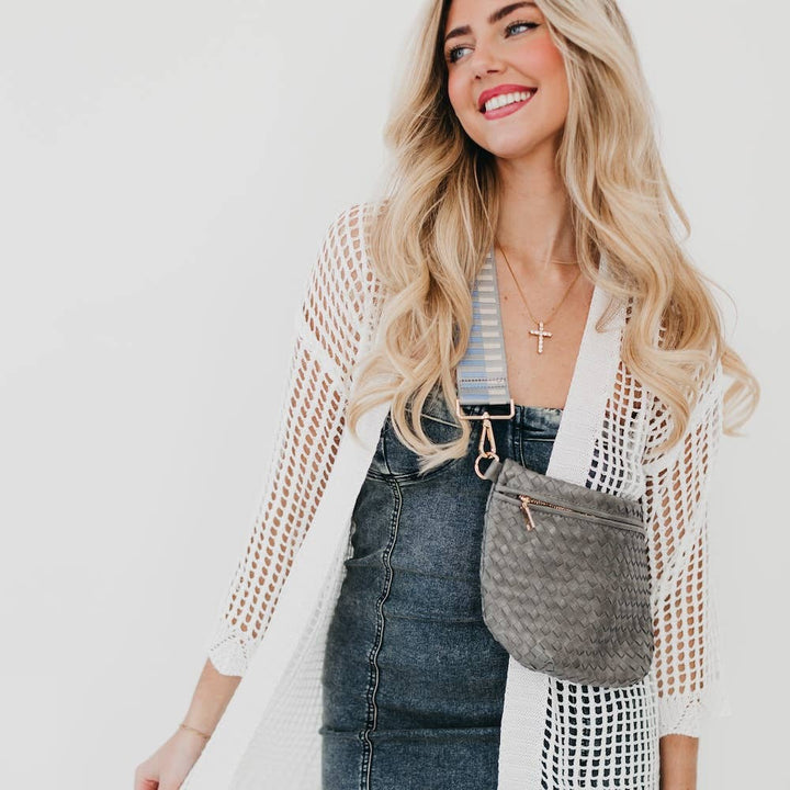 Westlyn Woven Bum Bag-Leather