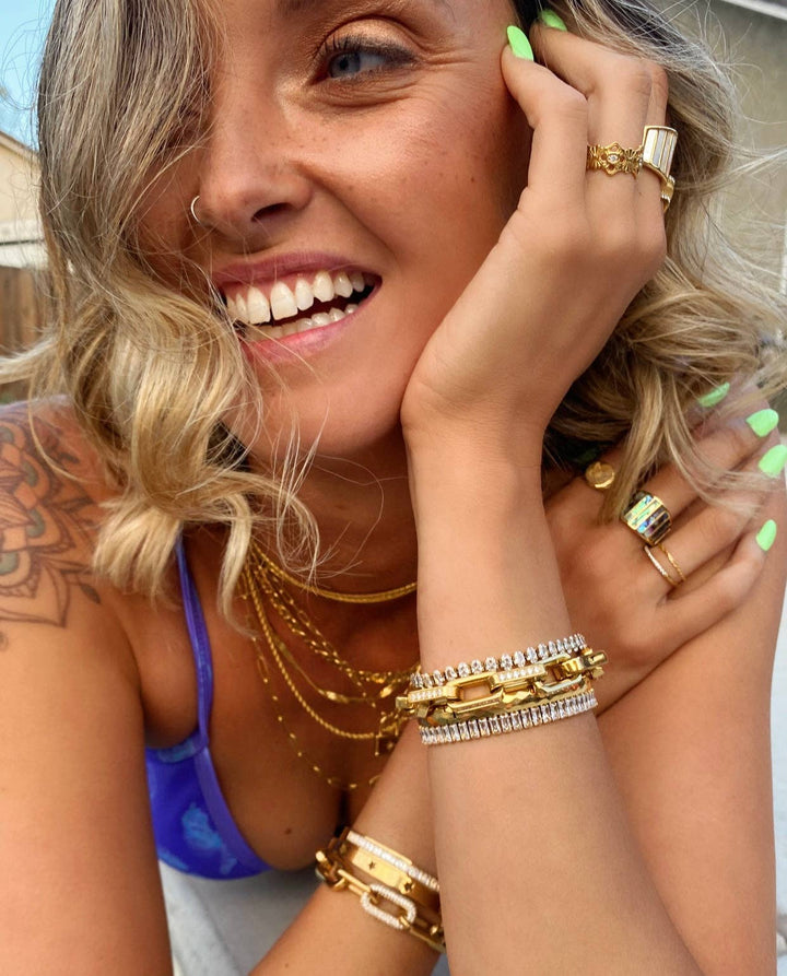 Bracelet-Heirloom Crystal Tennis