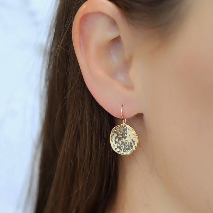 E558 Assorted Earrings-Hammered Medallion
