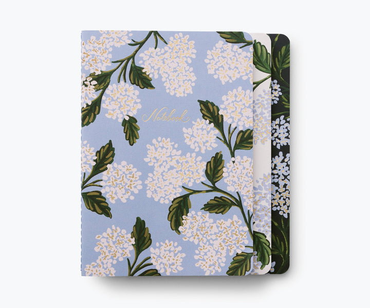 Assorted Set of 3 Hydrangea Notebooks