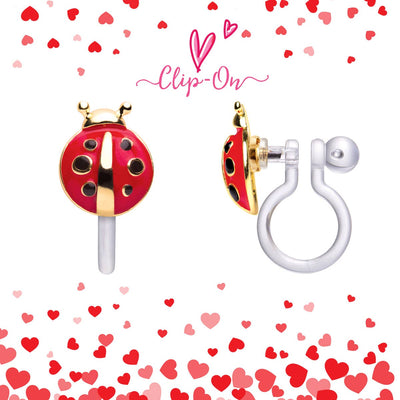 CLIP ON Cutie Earrings- Little Ladybug