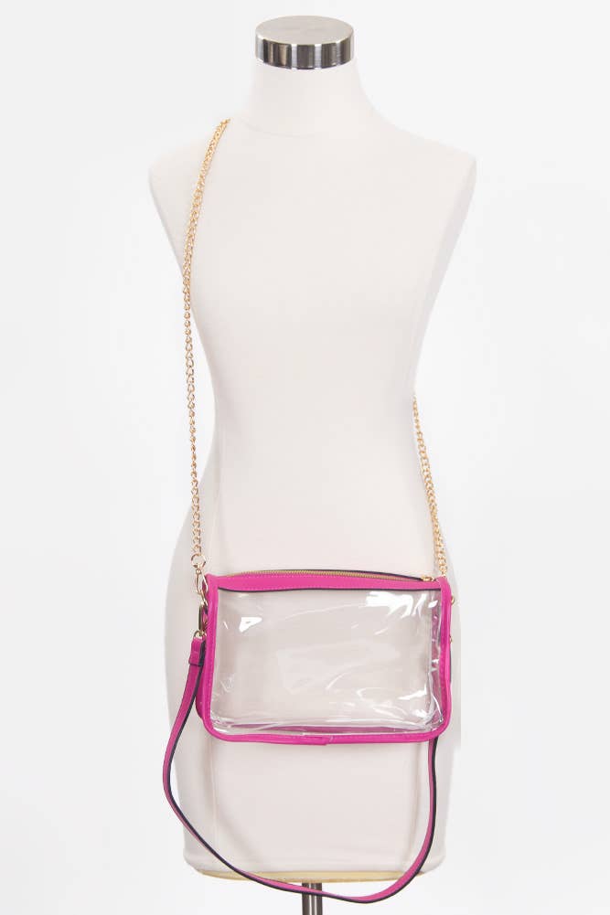 Clear Rectangle Stadium Concert Crossbody Bag