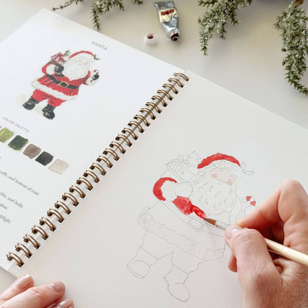 Watercolor Workbook-Classic Christmas