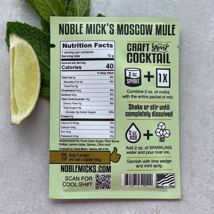 Single Serve Craft Cocktail-Moscow Mule