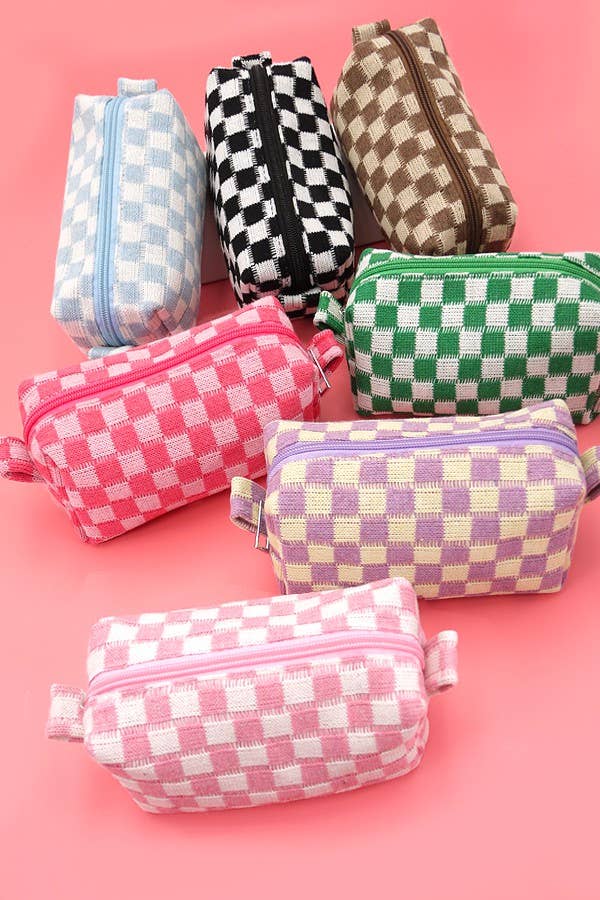 Cosmetic Pouch-Checker Makeup