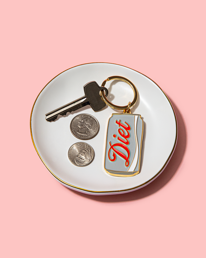 Enamel Keychain-Diet Soda Can